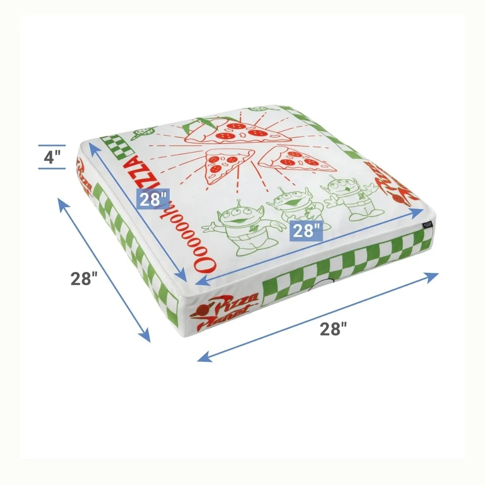 Pizza Planet Pet Bed with Green Checkered Design